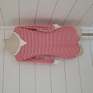 Calvin Klein Performance medium long sleeve tee shirt red and white striped